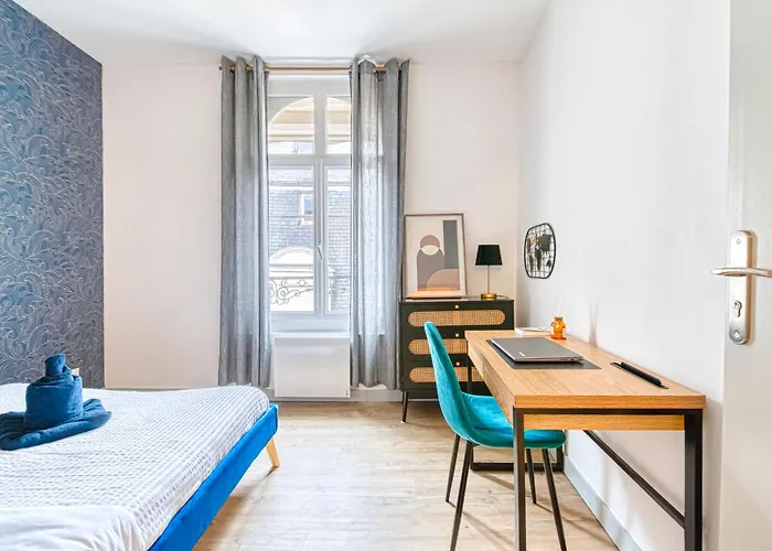 Апартаменты L'onyx - Un Premium En Centre-ville, Gare Sncf A 5 Min, Wifi & Calme *