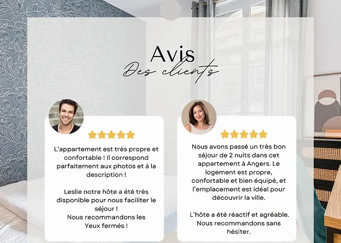 Апартаменты L'onyx - Un Premium En Centre-ville, Gare Sncf A 5 Min, Wifi & Calme Анже